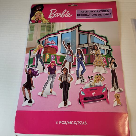 Barbie Party Supply Decorations Banner Balloons Cups Napkins Headbands Huge Lot - Picture 2 of 16